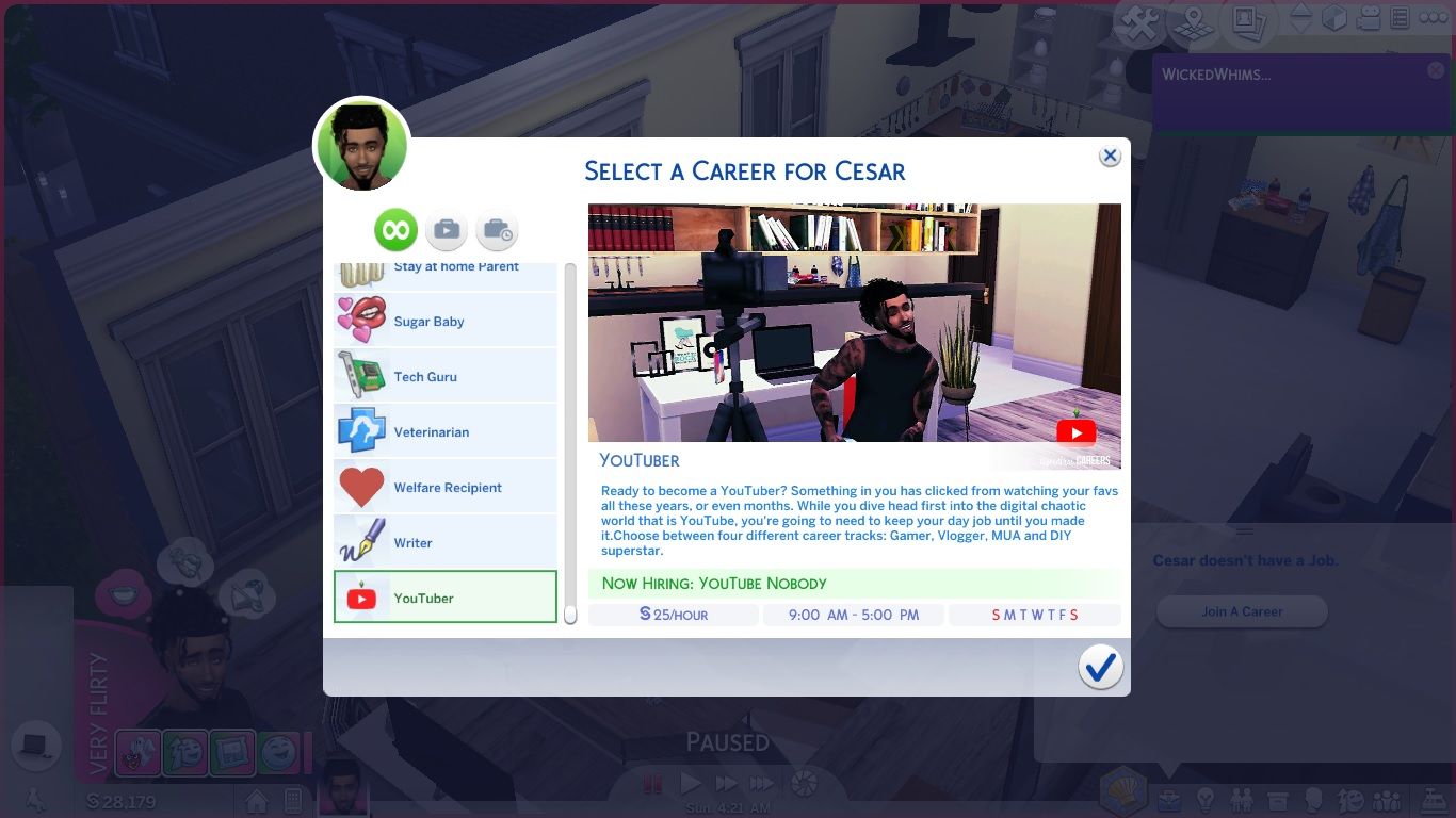 Sims 4 Create A Career